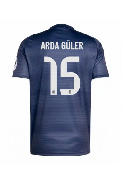 Real Madrid Arda Guler #15 Jalkapallovaatteet Vieraspaita 2025-26 Lyhythihainen Real Madrid Arda Guler #15 Jalkapallovaatteet Vieraspaita 2025-26 Lyhythihainen
